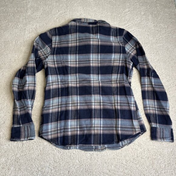 Women's Patagonia Medium Long Sleeve Plaid Flannel Shirt Organic Cotton - Picture 6 of 6